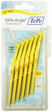 TePe Angle, prodl. mez. kart., 6 ks vel. 0,70mm žluté