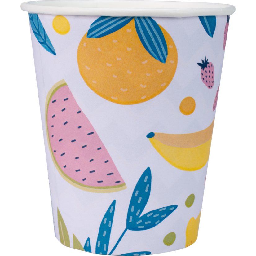 WELLSACUP papírové kelímky, 50 ks -  léto