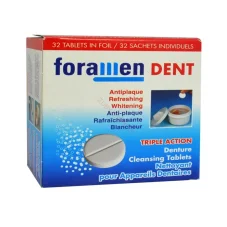 FORAMEN DENT ČISTÍCÍ TABLETY – pro čištění zubní náhrady  a ortodontického aparátku