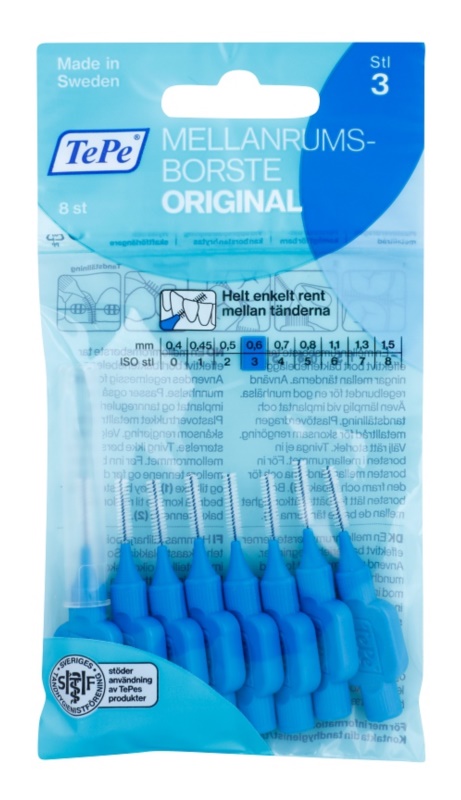 TePe mezizubní kartáčky, 8 ks vel. 0,60mm modré