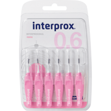 INTERPROX 4G NANO mezizubní kartáček 0,38 mm růžový, 6 ks