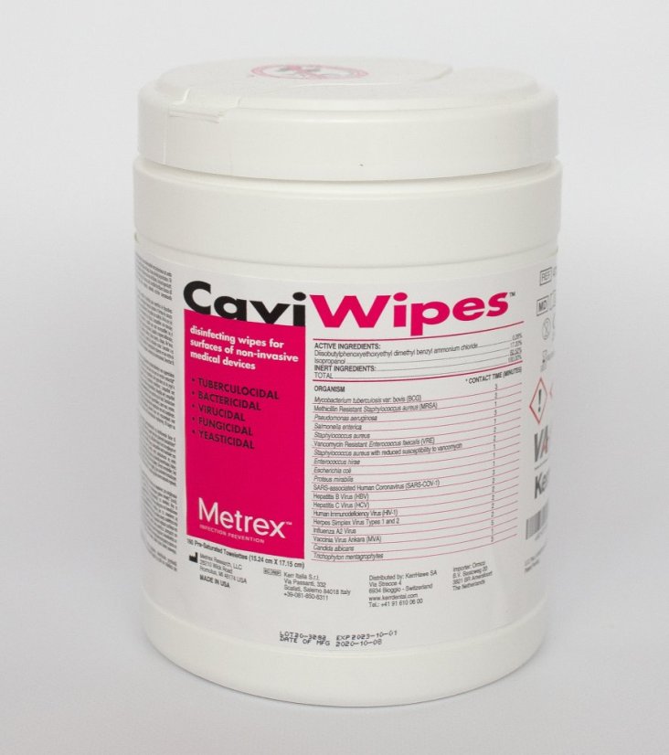 CaviWipes - dezinfekční ubrousky v dóze 160 ks CaviWipes - dezinfekční ubrousky v dóze 160 ks