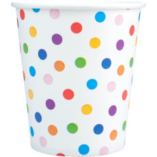 WELLSACUP papírové kelímky, 50 ks - puntíky