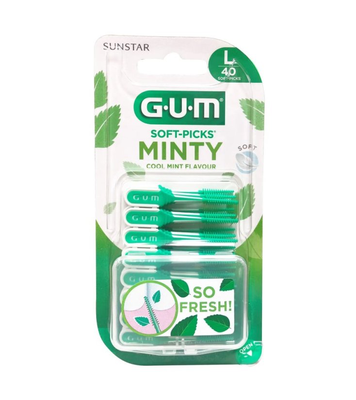 GUM SoftPick mint mezizubní kartáček Large, 40 ks