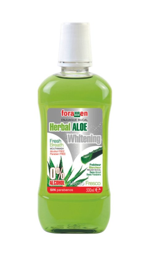 FORAMEN ALOE VERA ústní výplach s bělicím účinkem, 500 ml FORAMEN ALOE VERA ústní výplach s bělicím účinkem, 500 ml