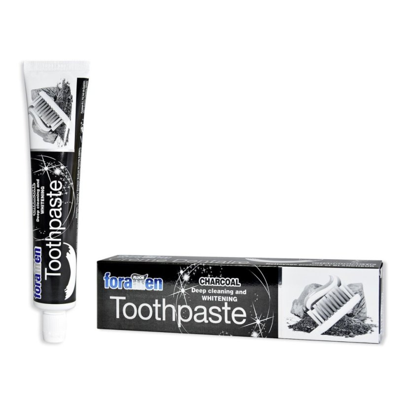 FORAMEN CHARCOAL – bělicí zubní pasta, 75 ml FORAMEN CHARCOAL – bělicí zubní pasta, 75 ml