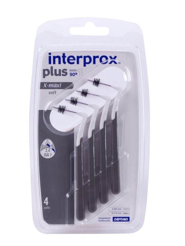 INTERPROX PLUS X-MAXI mezizubní kartáček 0,94 šedý, 4 ks INTERPROX PLUS X-MAXI mezizubní kartáček 0,94 šedý, 4 ks