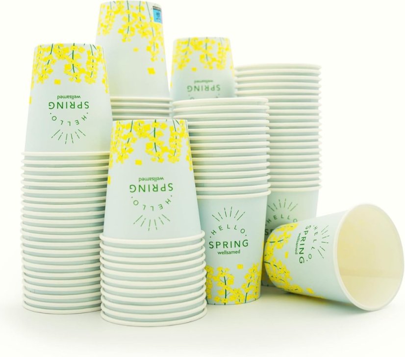 WELLSACUP papírové kelímky, 50 ks - jaro