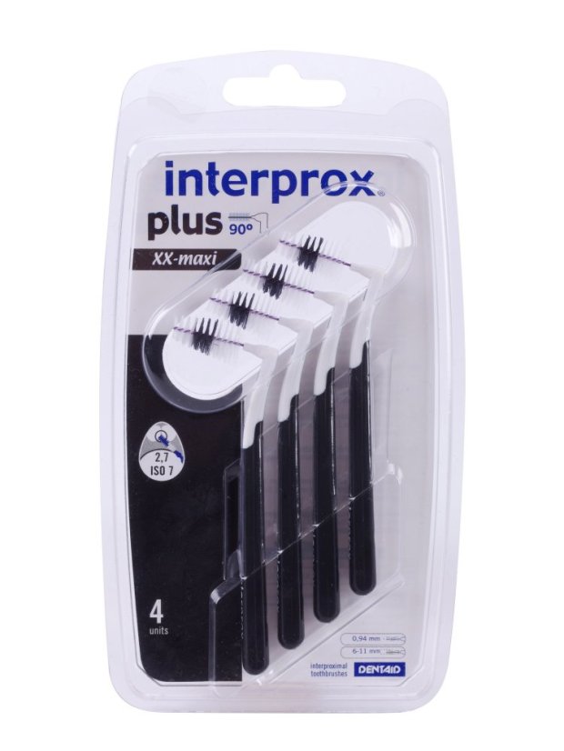 INTERPROX PLUS XX-MAXI mezizubní kartáček 0,94 černý, 4 ks