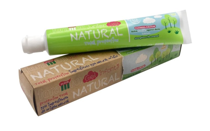 FORAMEN NATURAL JUNIOR jahodová přírodní gelová zubní pasta, 50 ml