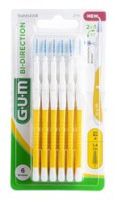 GUM Bi-direction mezizubní kartáček 1,40 mm žlutý, 6 ks