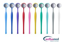 WELLSAMIRROR Premium vyšetřovací zrcátko pro domácí kontrolu ústní hygieny, 1 kus