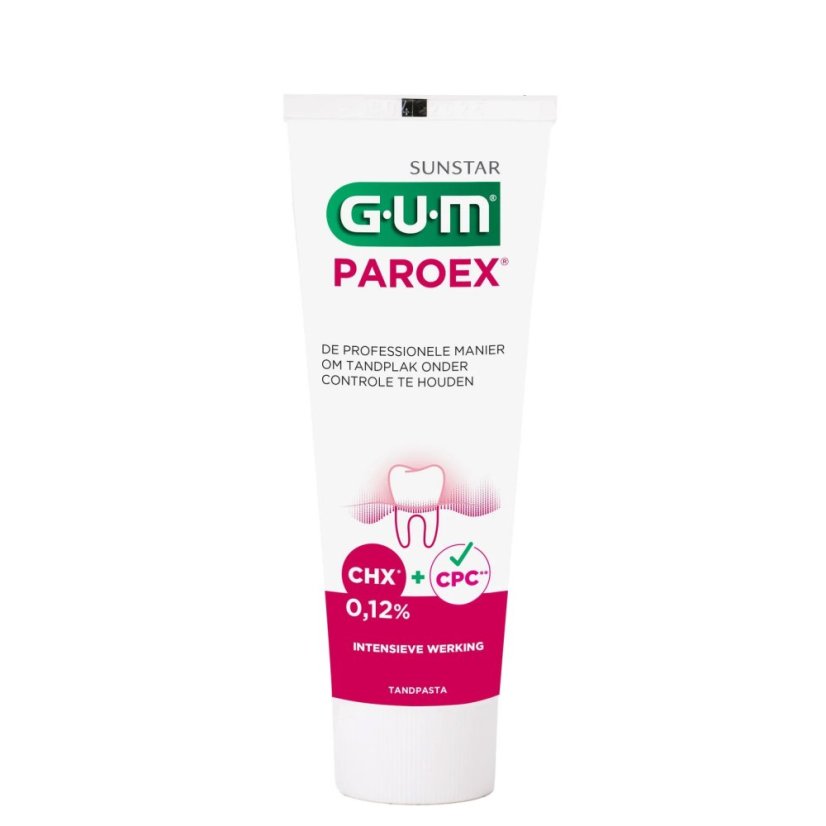 GUM Paroex gelová zubní pasta 0,12% CHX, 75ml GUM Paroex gelová zubní pasta 0,12% CHX, 75ml