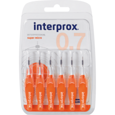 INTERPROX 4G SUPERMICRO mezizubní kartáček 0,50 mm oranžový, 6 ks