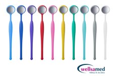 WELLSAMIRROR Premium vyšetřovací zrcátko pro domácí kontrolu ústní hygieny, 1 kus