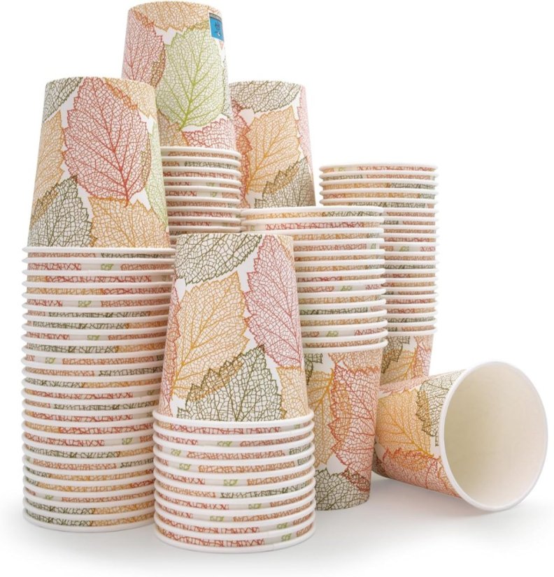 WELLSACUP papírové kelímky, 50 ks - podzim