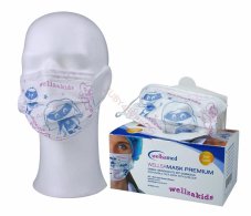 Wellsamask Premium 3-vrstvé hypoalergenní ochranné ústenky na gumičku - astronaut