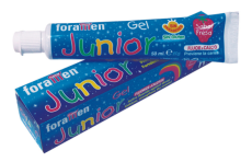 FORAMEN JUNIOR JAHODA gelová zubní pasta pro děti od 4 let, 50 ml