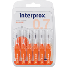 INTERPROX 4G SUPERMICRO mezizubní kartáček 0,50 mm oranžový, 6 ks