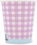 WELLSACUP papírové kelímky, 50 ks - růžové káro