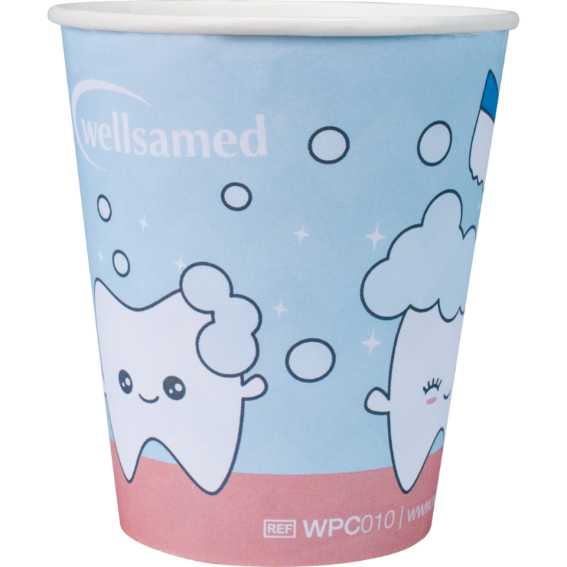 WELLSACUP papírové kelímky, 50 ks -  zoubek