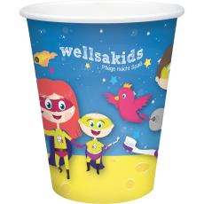 WELLSACUP papírové kelímky, 50 ks - astronaut