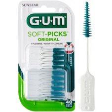 GUM SoftPick Comfort flex mint mez. k. Large, 40 ks
