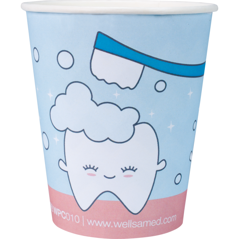 WELLSACUP papírové kelímky, 50 ks -  zoubek
